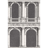 Cole & Son Wallcovering Procuratie Black/White COLE & SON FORNASETTI SENZA TEMPO PAPER - 100% United Kingdom Horizontal: 27 and Vertical: 40.1 27 - My Fabric Connection -