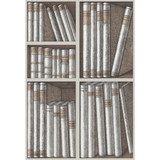 Cole & Son Wallcovering Ex Libris Stone/Linen COLE & SON FORNASETTI SENZA TEMPO PAPER - 100% United Kingdom Horizontal: 20.5 and Vertical: 29.9 20.5 - My Fabric Connection -
