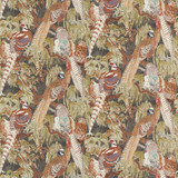 Mulberry Fabric Game Birds Linen Charcoal MODERN COUNTRY I LINEN - 100% Austria - Horizontal: 28.762 and Vertical: 24.428 58.312 - My Fabric Connection -