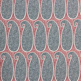 Gaston Y Daniela Fabric Yaiza Rojo/Azul LORENZO CASTILLO V VISCOSE - 70%;COTTON - 30% India MEDIUM Horizontal: 14 and Vertical: 33 54 - My Fabric Connection -