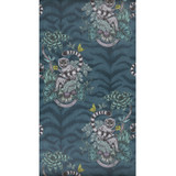 Clarke And Clarke Wallcovering Lemur Navy ANIMALIA BY EMMA J SHIPLEY FOR C&C United Kingdom Horizontal: 0 and Vertical: 25.25 20.5 - My Fabric Connection -
