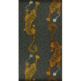Clarke And Clarke Wallcovering Tigris Flame ANIMALIA BY EMMA J SHIPLEY FOR C&C United Kingdom Horizontal: 0 and Vertical: 25.25 20.5 - My Fabric Connection -