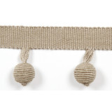 Europatex Fabric Le Lin Beaded Fringe Haze Le Lin Collection 63% Linen / 37% Rayon China See Sample Horizontal: N/A and Vertical: N/A 1.46 inches  - My Fabric Connection -