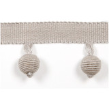 Europatex Fabric Le Lin Beaded Fringe - Stone Le Lin Collection 63% Linen / 37% Rayon China See Sample Horizontal: N/A and Vertical: N/A 1.46 inches  - My Fabric Connection -
