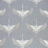 Marcus William Fabric Aldrin 8 Grey KAI/MARCUS WILLIAM ARAVALLI 52%POL 48%COT %BEMB INDIA Horizontal: 17.125 and Vertical: 18.875 55 in - My Fabric Connection -