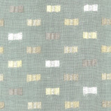 Stout Fabric Flutter 2 Dewkist RAINBOW LIBRARY SPRAY/SHORELINE 100%COT %BEMB INDIA Horizontal: 8.5 and Vertical: 6.375 50.25 in - My Fabric Connection -