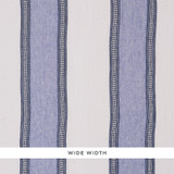 Schumacher Fabric Senita Stripe Sheer Blue 77431 TRUE WEST LINEN 100% TURKEY </p><p>Repeat: Horizontal: and Vertical: 17 1/4" (44CM) 113 - My Fabric Connection -