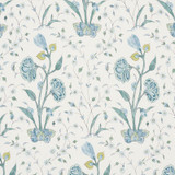 Schumacher Fabric Khilana Floral Peacock 178331 Palampore 6.75" - My Fabric Connection - Schumacher Fabric Khilana Floral Peacock 178331 Palampore 6.75" - My Fabric Connection -