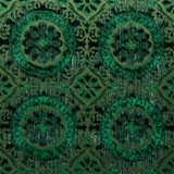 Schumacher Fabric Suzani Strie Velvet Emerald 77641 CUT & PATTERNED VELVETS VISCOSE 60% COTTON 40% INDIA </p><p>Repeat: Horizontal: 13 1/2" (34CM) and Vertical: 12 3/4" (32CM) 54.25 - My Fabric Connection -