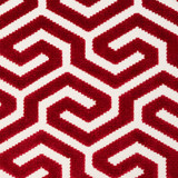 Schumacher Fabric Ming Fret Velvet Red 73105 CUT & PATTERNED VELVETS COTTON 54% VISCOSE 46% UNITED STATES OF AMERICA WYZENBEEK 50,000 </p><p>Repeat: Horizontal: 3 3/4" (10CM) and Vertical: 3 1/8" (8CM) 50 - My Fabric Connection -