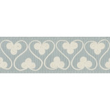 Schumacher Trim Coquette Tape Sky 72742 ONCE UPON A TIME COTTON 100% INDIA </p><p>Repeat: Horizontal: 1 1/2" (4CM) and Vertical: 2 - My Fabric Connection -
