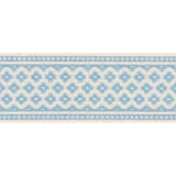Schumacher Trim Cherie Tape Blue 72311 FRENCH REVOLUTION ACRYLIC 100% CHINA </p><p>Repeat: Horizontal: 3/8" (1CM) and Vertical: 3/4" (2CM) 2 - My Fabric Connection -