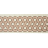 Schumacher Trim Mandeville Tape Blush 77152 STATEMENT TRIMS COTTON 100% INDIA </p><p>Repeat: Horizontal: 3" (8CM) and Vertical: 3/4" (2CM) 3 - My Fabric Connection -