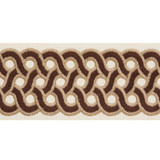 Schumacher Trim Mandeville Tape Chestnut 77151 TIMOTHY CORRIGAN COTTON 100% INDIA </p><p>Repeat: Horizontal: 3" (8CM) and Vertical: 3/4" (2CM) 3 - My Fabric Connection -