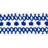 Schumacher Trim Sunnyvale Tape Blue 70636 COUTURE TRIMS LINEN 70% COTTON 30% INDIA </p><p>Repeat: Horizontal: 3/4" (2CM) and Vertical: 2.25 - My Fabric Connection -