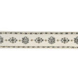 Schumacher Trim Wallis Tape Diamond 68960 125TH ANNIVERSARY LINEN 50% ACRYLIC BEADS 25% INDIA </p><p>Repeat: Horizontal: 3 3/4" (10CM) and Vertical: 2.375 - My Fabric Connection -