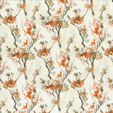 Kasmir Fabric Beautiful Bloom Orange Blossom 1468 100% Cotton
 SOUTH KOREA </p><p>Repeat: Horizontal: 27 4/8 inches and Vertical: 26 2/8 inches 54 - My Fabric Connection -