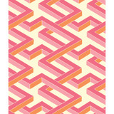 Cole & Son Wallcovering Luxor Pink COLE & SON GEOMETRIC II PAPER - 100% United Kingdom Horizontal: and Vertical: 12 20.5 - My Fabric Connection -