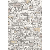 Cole & Son Wallcovering Mediterranea White/Gilver COLE & SON FORNASETTI SENZA TEMPO PAPER - 100% United Kingdom Horizontal: 20.5 and Vertical: 29.9 20.5 - My Fabric Connection -
