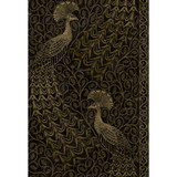 Cole & Son Wallcovering Pavo Parade M Gold/Soot COLE & SON PEARWOOD PAPER - 100% United Kingdom Horizontal: 20.5 and Vertical: 30 20.5 - My Fabric Connection -