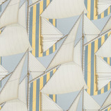 Lee Jofa Fabric St Tropez Print Blue/Yellow SUZANNE KASLER THE RIVIERA COLLECTION COTTON - 100% Italy MEDIUM Horizontal: 53.584 and Vertical: 37.824 53.584 - My Fabric Connection -
