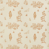 Kravet Couture Fabric Friendly Folk Melon Orange ANDREW MARTIN KIT KEMP VISCOSE - 82%;LINEN - 18% United Kingdom HEAVY Horizontal: 10.5 and Vertical: 10 54.5 - My Fabric Connection -