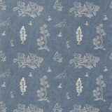 Kravet Couture Fabric Friendly Folk Happy Blue ANDREW MARTIN KIT KEMP VISCOSE - 82%;LINEN - 18% United Kingdom HEAVY Horizontal: 10.5 and Vertical: 10 54.5 - My Fabric Connection -