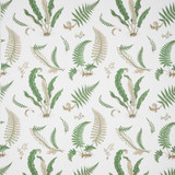 G P & J Baker Fabric Ferns Print Snow PERENNIA COTTON - 100% United Kingdom Horizontal: and Vertical: 24.822 53.978 - My Fabric Connection -