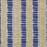Lee Jofa Fabric Saltaire Indigo/Yellow/Aqua BLITHFIELD LINEN - 100% Thailand MEDIUM Horizontal: 26 and Vertical: 25.22 52.79 - My Fabric Connection -