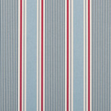 Clarke And Clarke Fabric Sail Stripe Marine CLARKE & CLARKE MARITIME PRINTS COTTON - 100% United Kingdom MEDIUM Horizontal: 6.89 and Vertical: 0 54 - My Fabric Connection -