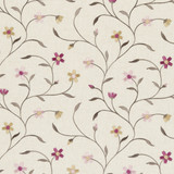 Clarke And Clarke Fabric Mellor Raspberry CLARKE & CLARKE RIBBLE VALLEY POLYESTER - 61%;LINEN - 19%;VISCOSE - 11%;COTTON - 9% India Horizontal: 10.63 and Vertical: 9.25 53 - My Fabric Connection -