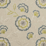 Clarke And Clarke Fabric Richmond Teal/Acacia CLARKE & CLARKE RICHMOND POLYESTER - 52%;COTTON - 48% India Horizontal: 16.93 and Vertical: 18.9 54 - My Fabric Connection -