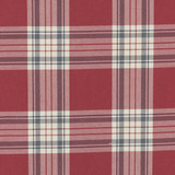 Clarke And Clarke Fabric Glenmore Red CLARKE & CLARKE GLENMORE COTTON - 50%;POLYESTER - 50% Turkey HEAVY Horizontal: and Vertical: 54.375 - My Fabric Connection -