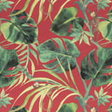 Clarke And Clarke Fabric Monkey Business Rouge CLARKE & CLARKE COLONY COTTON - 60%;LINEN - 40% Spain HEAVY Horizontal: 17.99 and Vertical: 17.52 54 - My Fabric Connection -