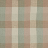 Clarke And Clarke Fabric Austin Check Mineral/Blush CLARKE & CLARKE CASTLE GARDEN LINEN - 100% Turkey HEAVY Horizontal: 6.89 and Vertical: 7.68 53 - My Fabric Connection -