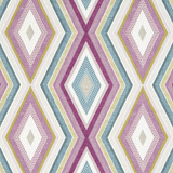 Clarke And Clarke Fabric Terrazzo Damson CLARKE & CLARKE OCTAVIA COTTON - 100% Turkey MEDIUM Horizontal: 13.5 and Vertical: 12.6 54 - My Fabric Connection -