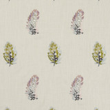 Clarke And Clarke Fabric Plumis Multi/Gilver CLARKE & CLARKE BOTANICA VISCOSE - 100% India Horizontal: 6.3 and Vertical: 9.06 54 - My Fabric Connection -