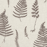 Clarke And Clarke Fabric Lorelle Charcoal/Linen CLARKE & CLARKE BOTANICA VISCOSE - 70%;LINEN - 30% India Horizontal: 26.38 and Vertical: 18.9 55 - My Fabric Connection -