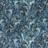 Clarke And Clarke Fabric Pavone Teal CLARKE & CLARKE BOTANICA VISCOSE - 67%;COTTON - 33% India MEDIUM Horizontal: 13.58 and Vertical: 11.81 55 - My Fabric Connection -