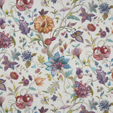 Clarke And Clarke Fabric Delilah Summer/Cream CLARKE & CLARKE COUNTRY GARDEN COTTON - 100% Spain MEDIUM Horizontal: 53.94 and Vertical: 35.04 54 - My Fabric Connection -