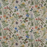 Clarke And Clarke Fabric Secret Garden Linen CLARKE & CLARKE COUNTRY GARDEN COTTON - 80%;POLYESTER - 20% Spain MEDIUM Horizontal: 53.94 and Vertical: 17.91 54 - My Fabric Connection -