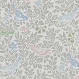 Clarke And Clarke Fabric Bird Song Pastel CLARKE & CLARKE LAND & SEA COTTON - 100% Turkey MEDIUM Horizontal: 17.99 and Vertical: 15.94 54 - My Fabric Connection -
