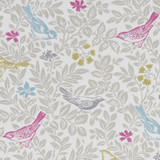 Clarke And Clarke Fabric Bird Song Summer CLARKE & CLARKE LAND & SEA COTTON - 100% Turkey MEDIUM Horizontal: 17.99 and Vertical: 15.94 54 - My Fabric Connection -