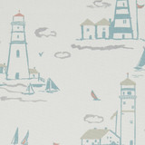 Clarke And Clarke Fabric Lowestoft Pastel CLARKE & CLARKE LAND & SEA COTTON - 100% Turkey MEDIUM Horizontal: 26.97 and Vertical: 24.8 54 - My Fabric Connection -