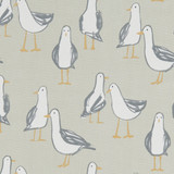 Clarke And Clarke Fabric Laridae Taupe CLARKE & CLARKE LAND & SEA COTTON - 100% Turkey MEDIUM Horizontal: 13.5 and Vertical: 12.4 54 - My Fabric Connection -