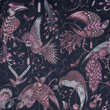 Clarke And Clarke Fabric Audubon Velvet Pink ANIMALIA BY EMMA J SHIPLEY FOR C&C POLYESTER - 100% Spain HEAVY Horizontal: 54.33 and Vertical: 26.97 54 - My Fabric Connection -