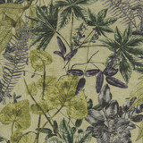 Clarke And Clarke Fabric Madagascar Forest CLARKE & CLARKE EXOTICA VISCOSE - 75%;LINEN - 25% India HEAVY Horizontal: 53.125 and Vertical: 26.375 54 - My Fabric Connection -