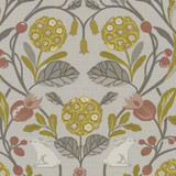 Clarke And Clarke Fabric Forester Ochre CLARKE & CLARKE SHERWOOD COTTON - 100% Turkey MEDIUM Horizontal: 18 and Vertical: 16.1 54 - My Fabric Connection -