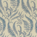 Clarke And Clarke Fabric Folium Denim CLARKE & CLARKE EDEN COTTON - 90%;LINEN - 10% Spain MEDIUM Horizontal: 17.75 and Vertical: 31.5 54.375 - My Fabric Connection -