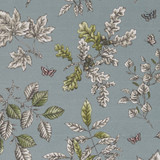 Clarke And Clarke Fabric Hortus Mineral CLARKE & CLARKE EDEN COTTON - 90%;LINEN - 10% Spain MEDIUM Horizontal: 13.375 and Vertical: 23.625 54.375 - My Fabric Connection -
